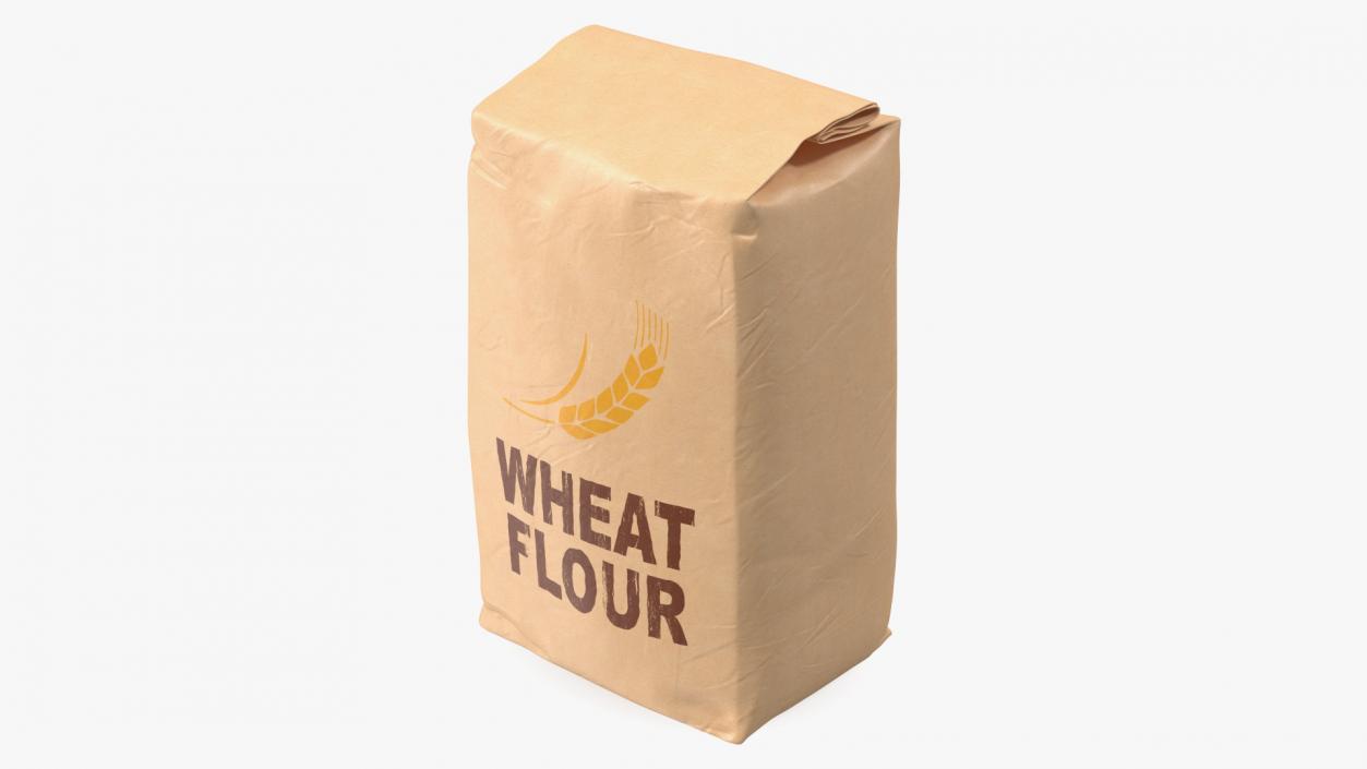 3D Wheat Flour Packages Collection