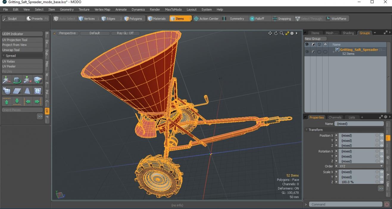 Gritting Salt Spreader 3D