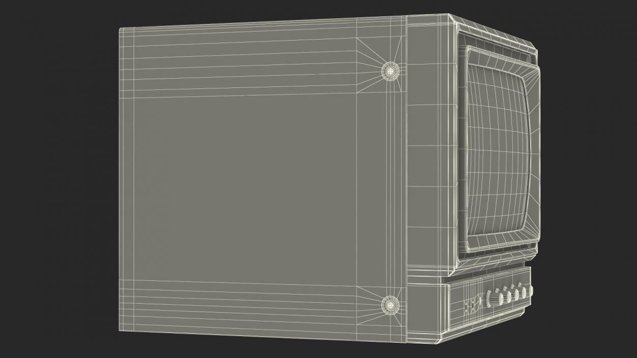 Vintage Rare Panasonic TR-930U Video Monitor 3D model