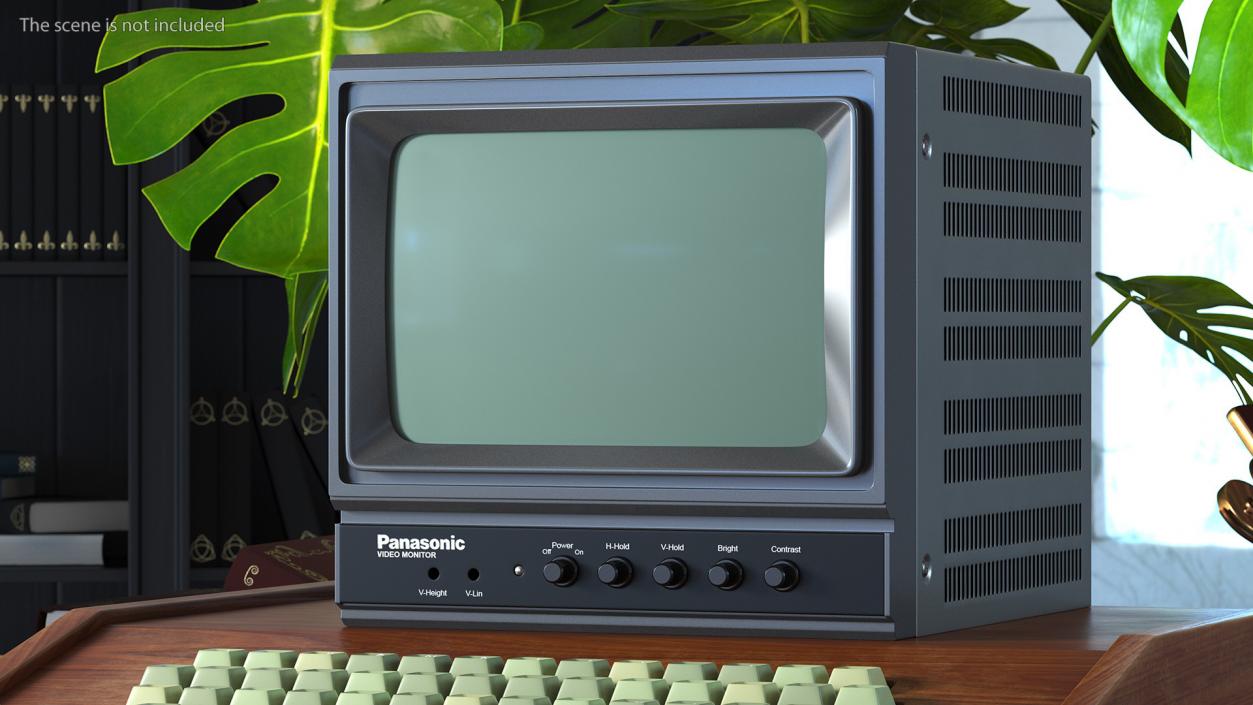 Vintage Rare Panasonic TR-930U Video Monitor 3D model