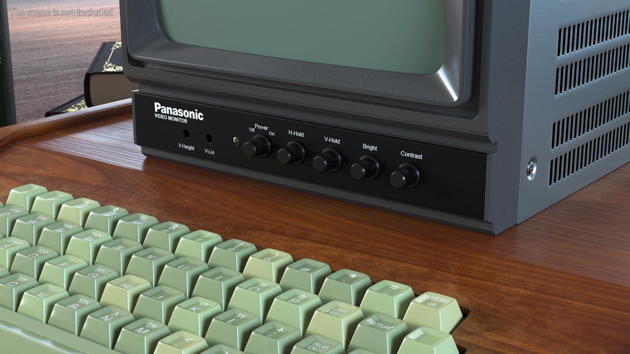 Vintage Rare Panasonic TR-930U Video Monitor 3D model