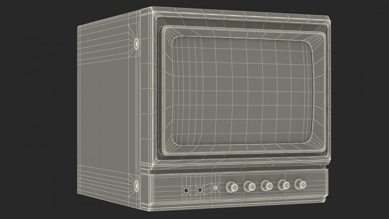 Vintage Rare Panasonic TR-930U Video Monitor 3D model