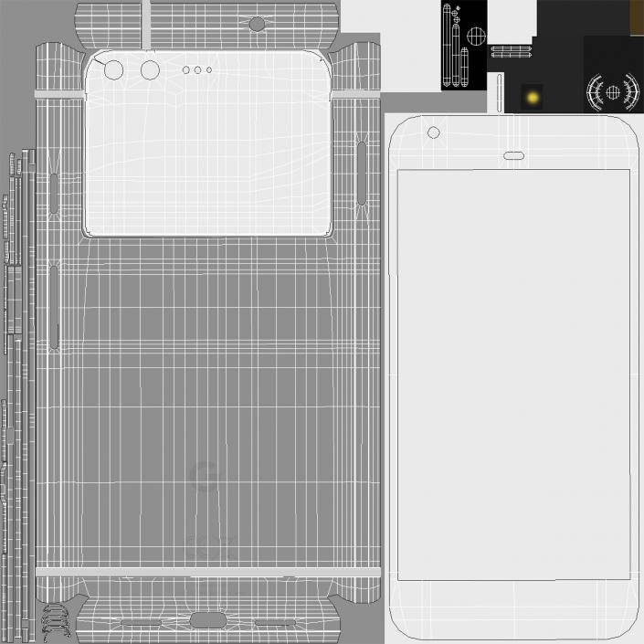 3D model Google Pixel Phone Very Silver