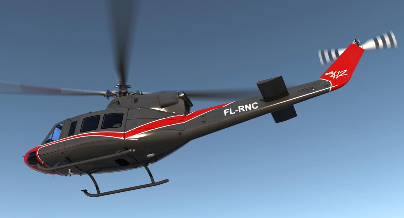 3D model Offshore Helicopter Bell 412EP