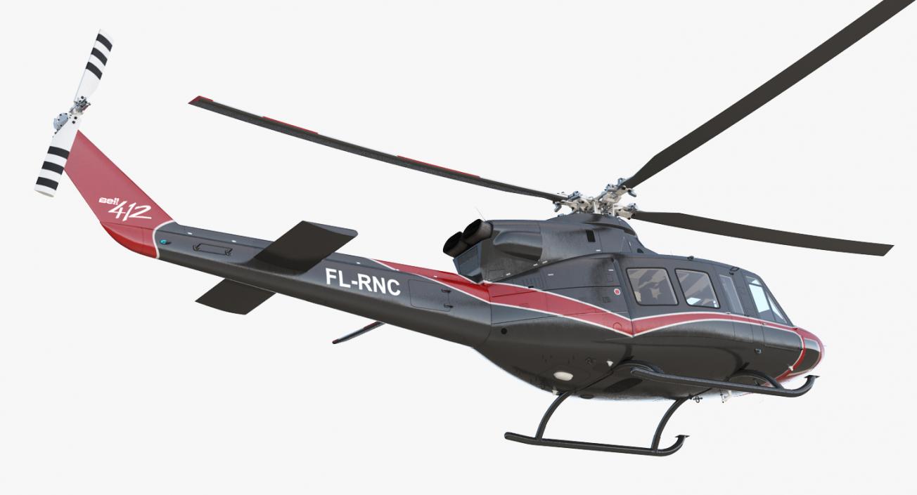 3D model Offshore Helicopter Bell 412EP