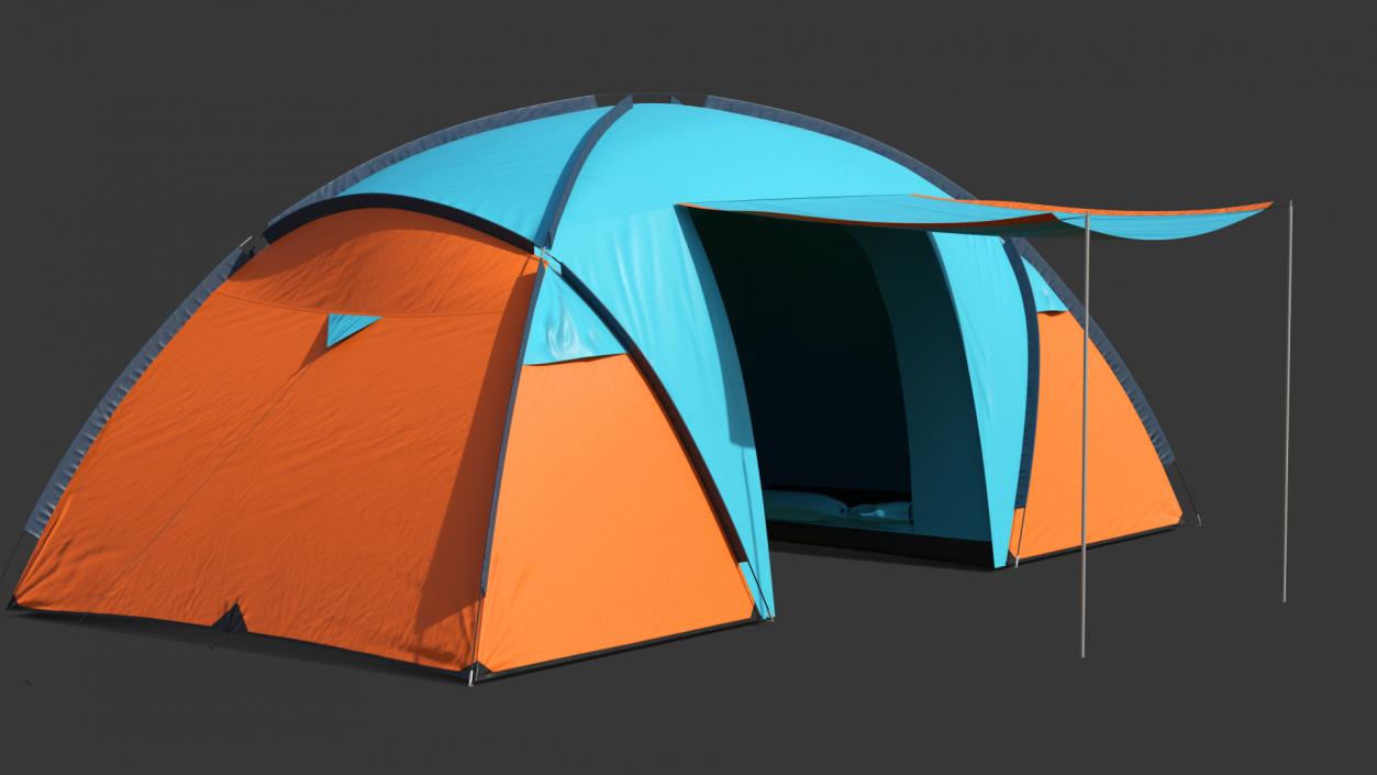 3D model Bellamore Gift Outdoor Camping Tent Open