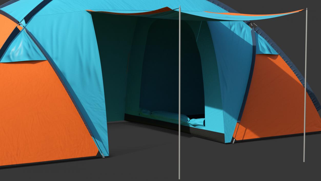 3D model Bellamore Gift Outdoor Camping Tent Open