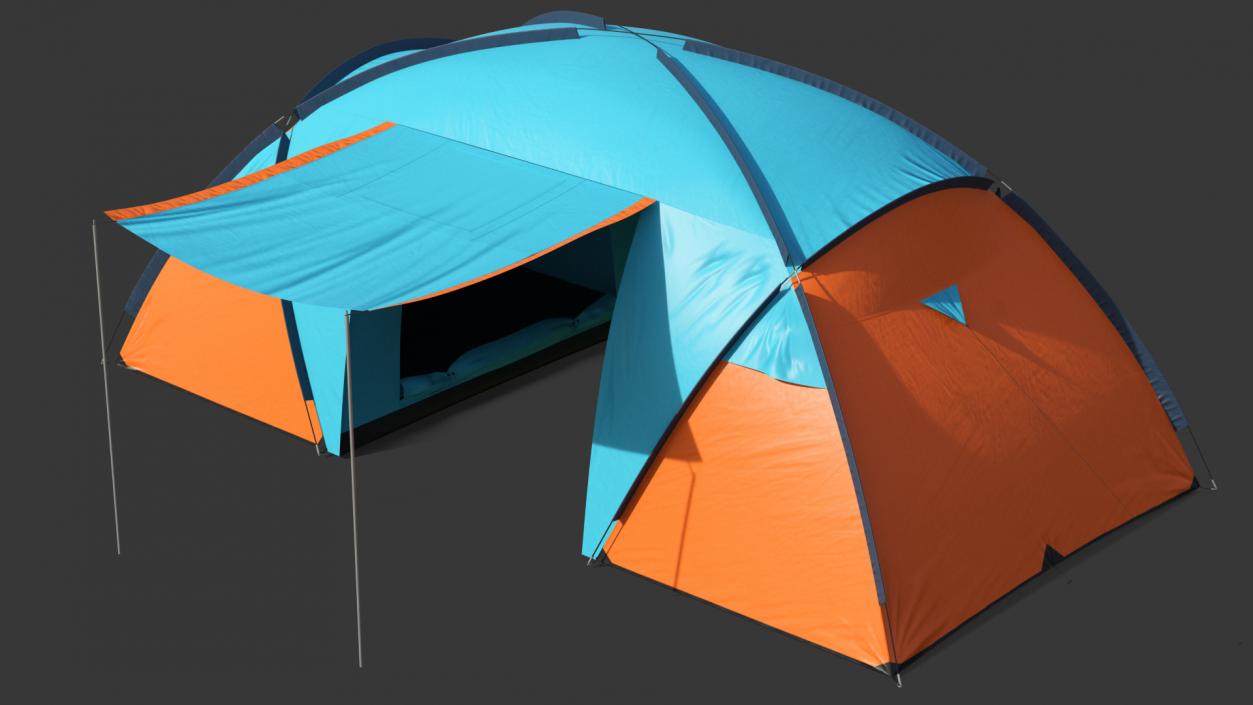 3D model Bellamore Gift Outdoor Camping Tent Open