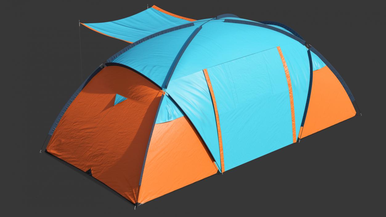 3D model Bellamore Gift Outdoor Camping Tent Open