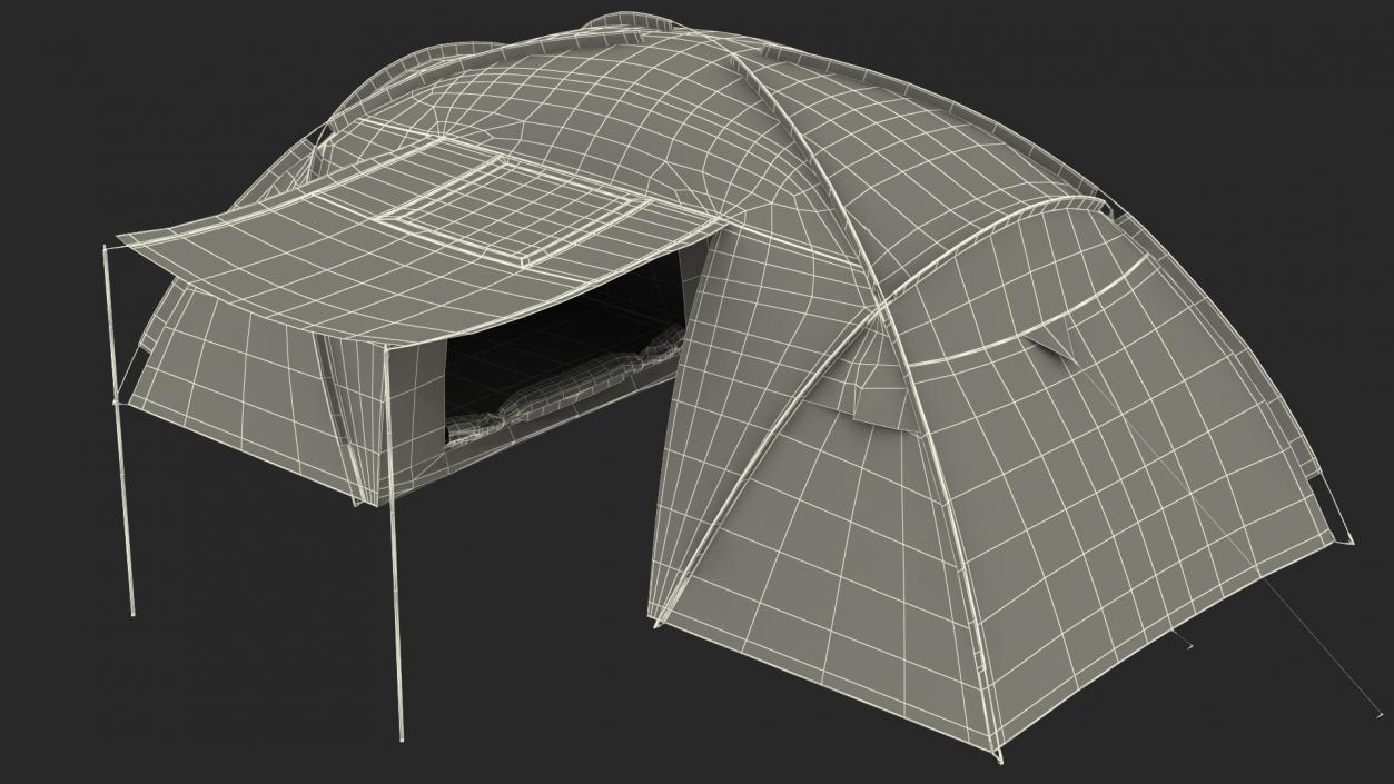 3D model Bellamore Gift Outdoor Camping Tent Open