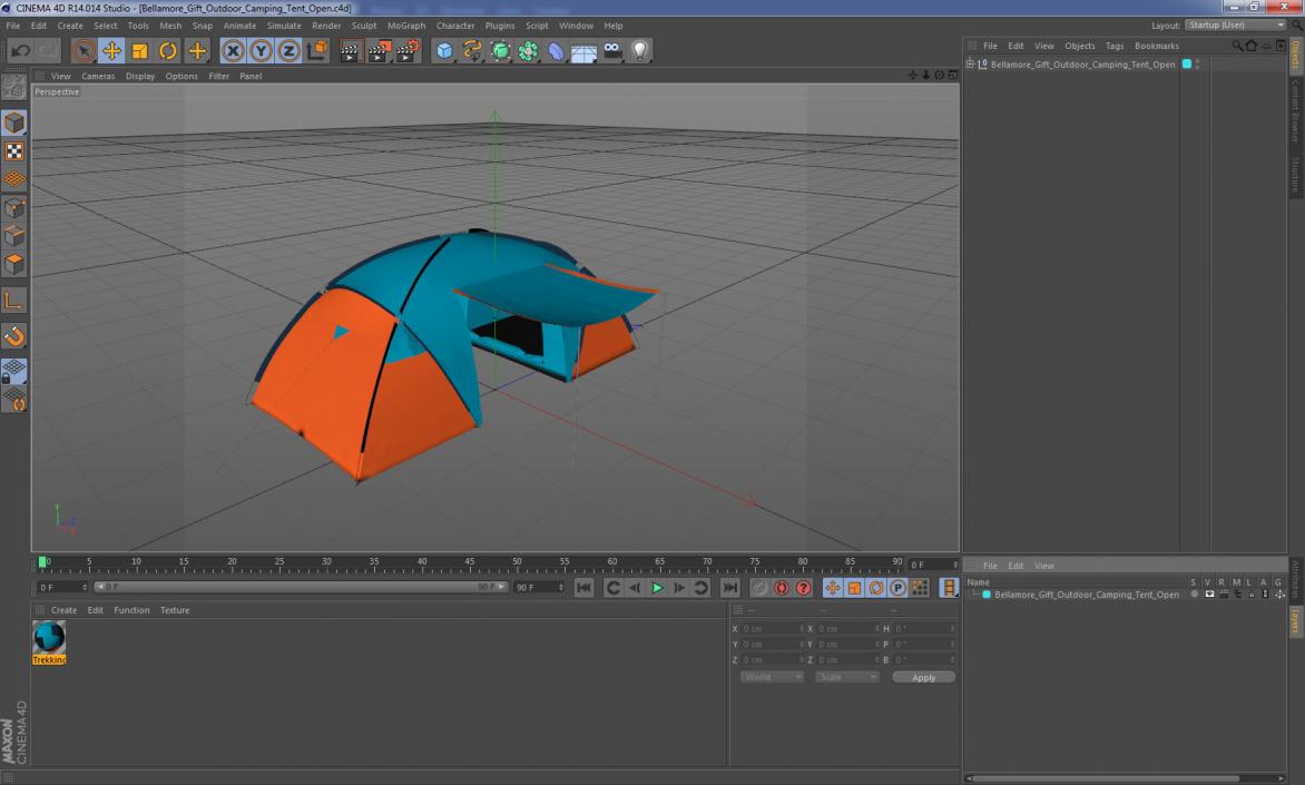3D model Bellamore Gift Outdoor Camping Tent Open