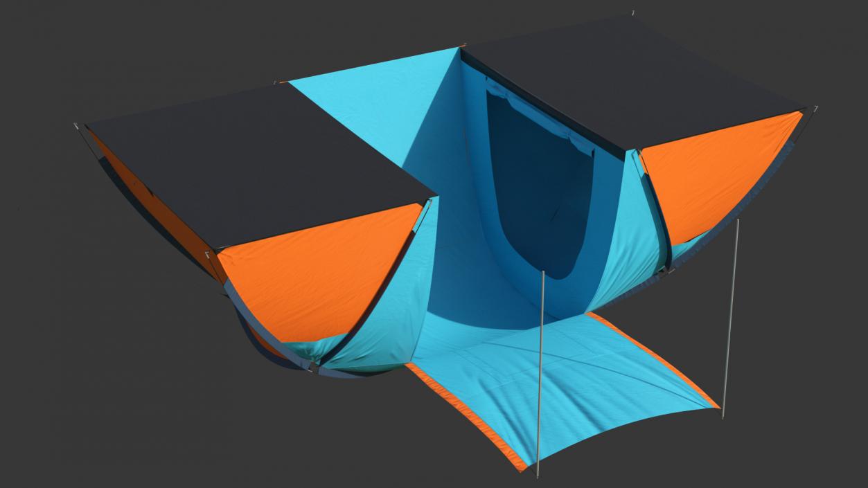 3D model Bellamore Gift Outdoor Camping Tent Open