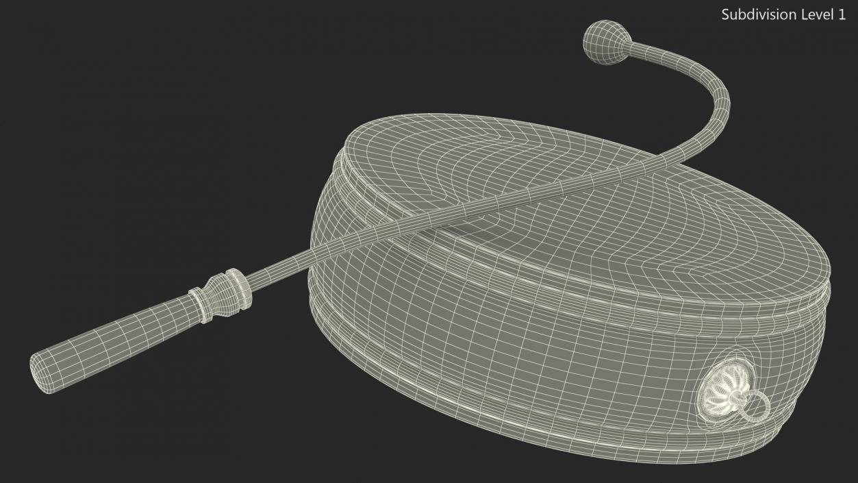 3D Tibetan Drum Tambourine model