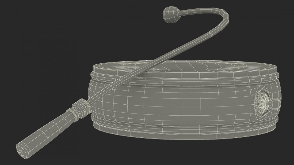 3D Tibetan Drum Tambourine model