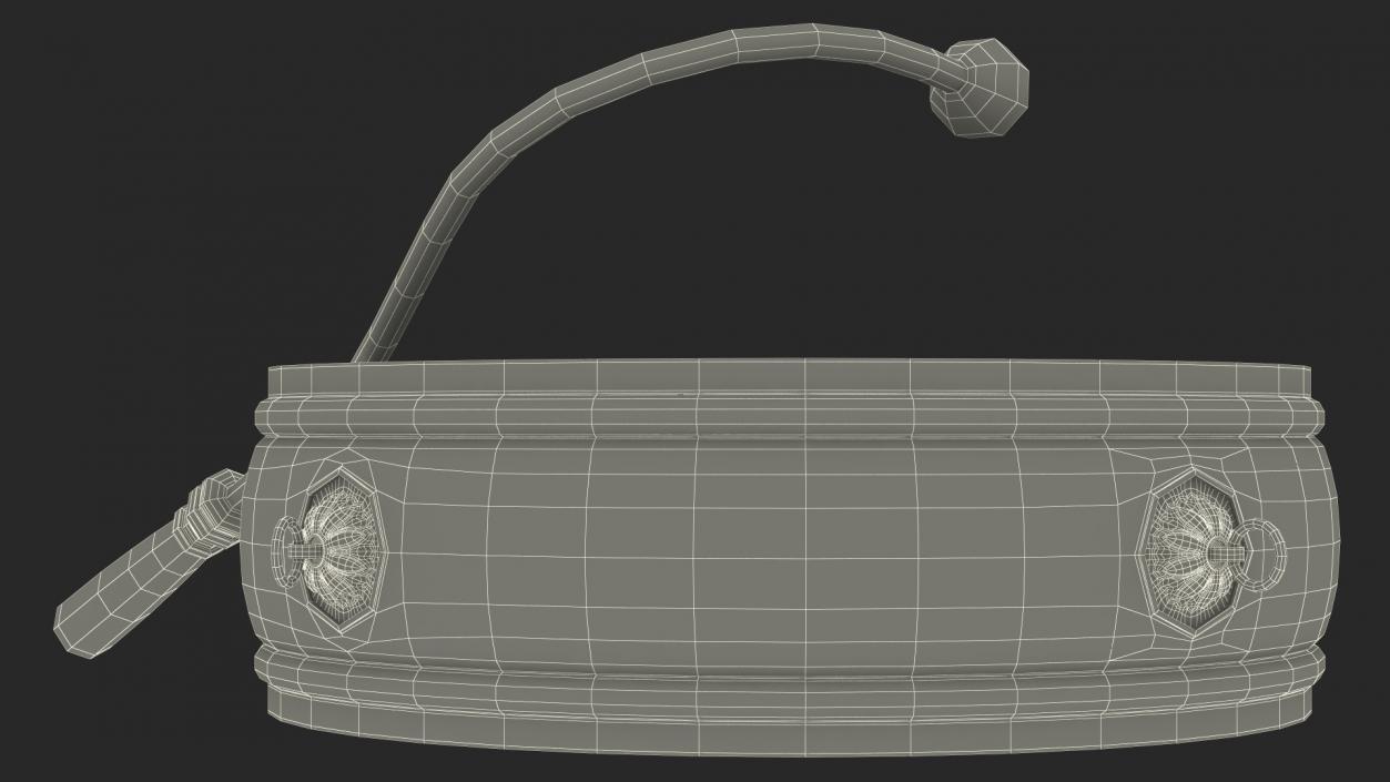 3D Tibetan Drum Tambourine model