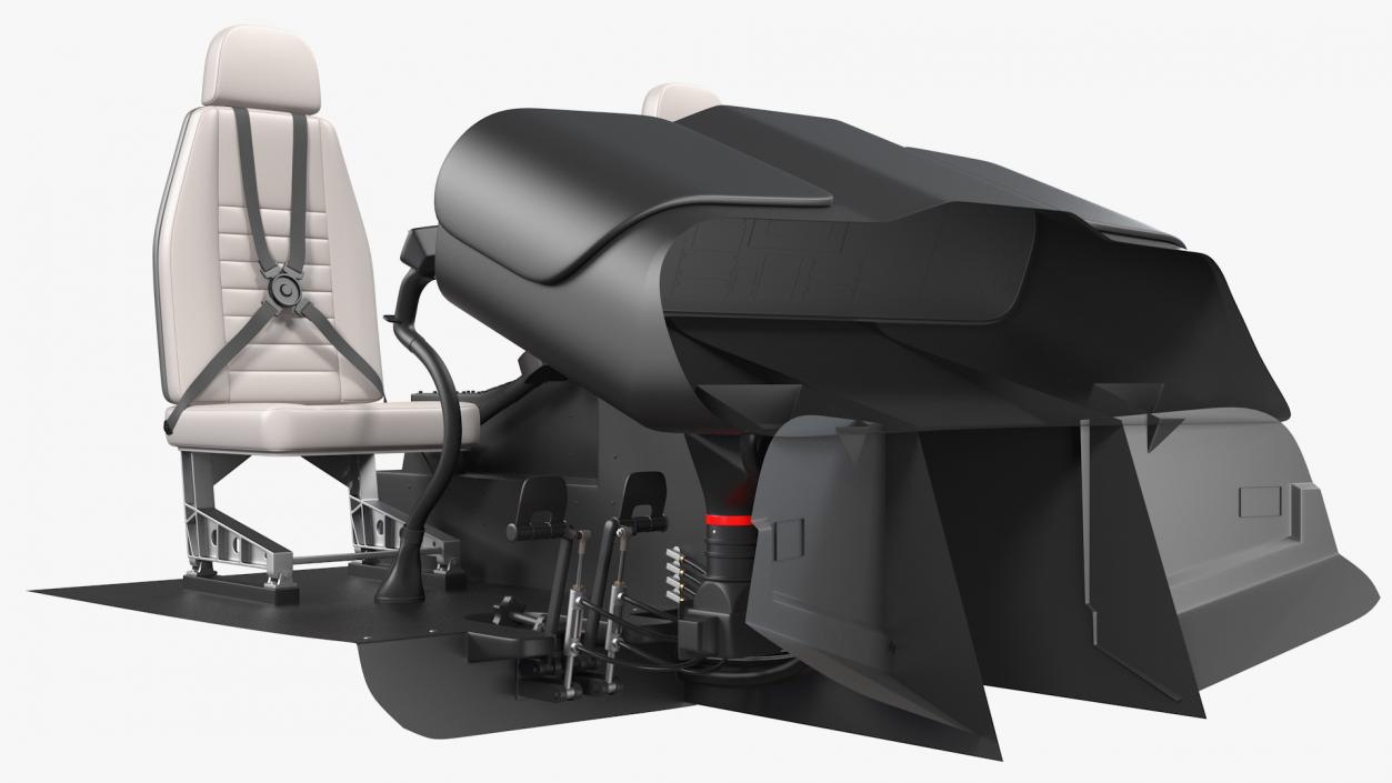 Helicopter Pilot Cabin 3D