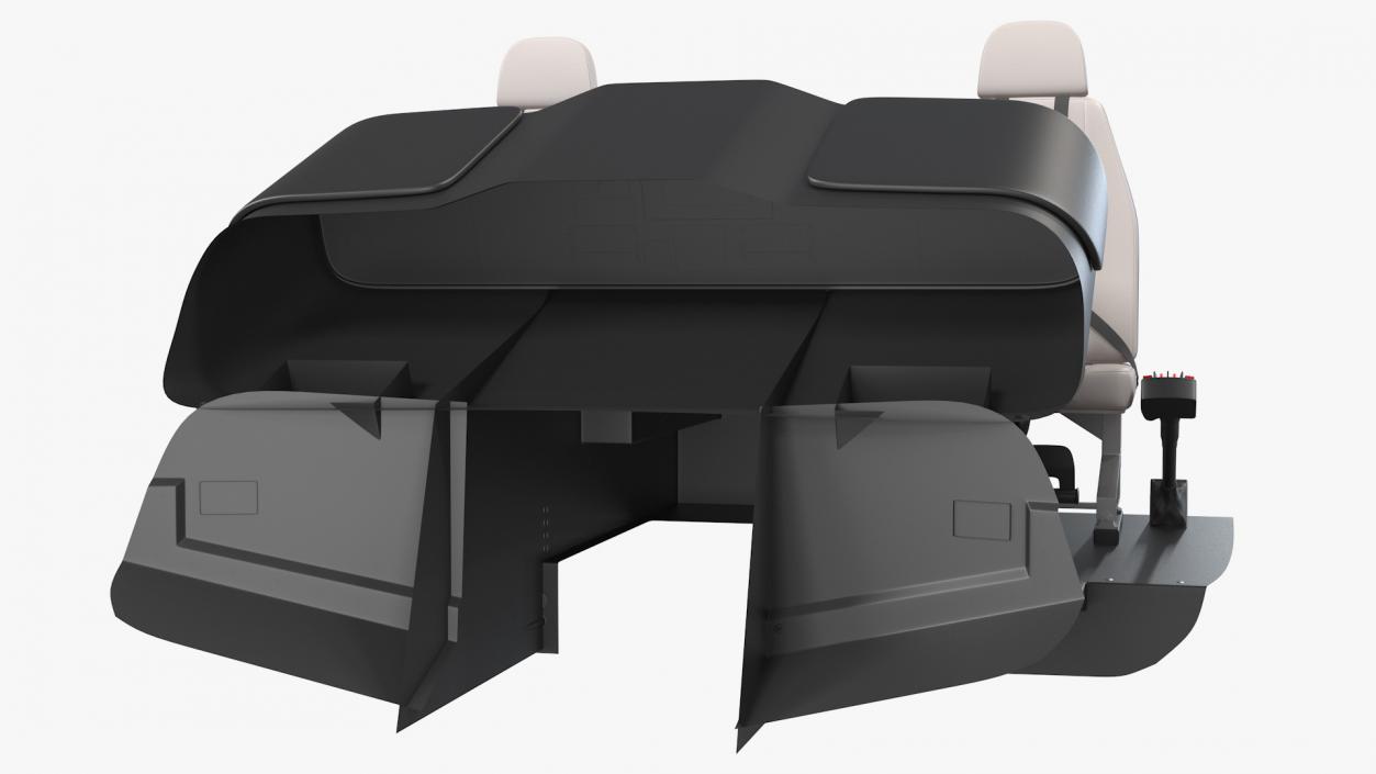 Helicopter Pilot Cabin 3D