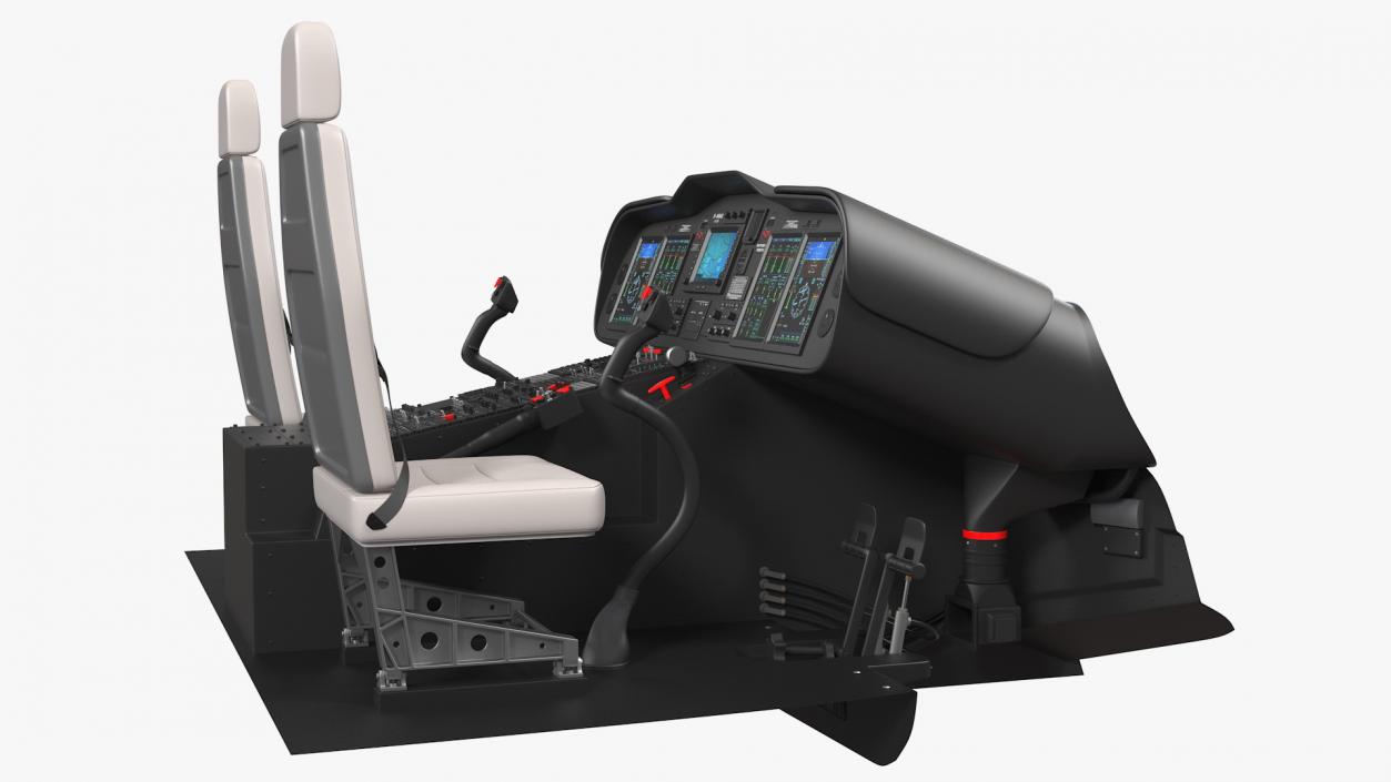 Helicopter Pilot Cabin 3D