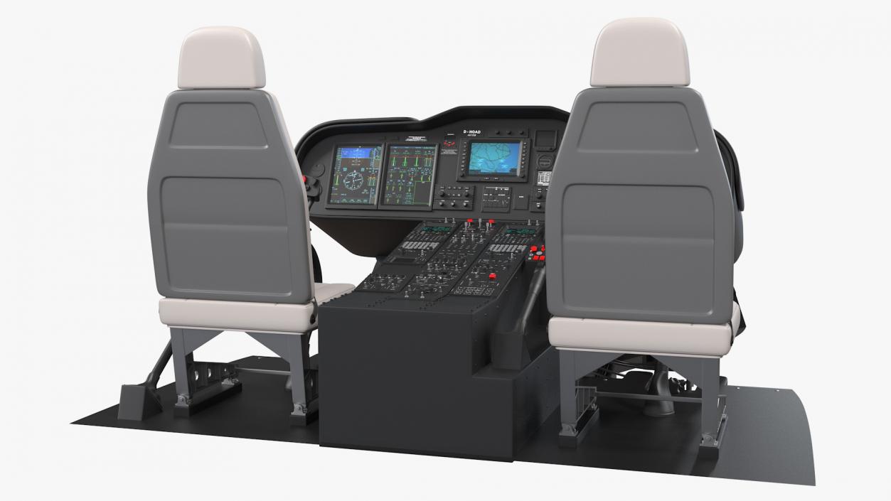 Helicopter Pilot Cabin 3D