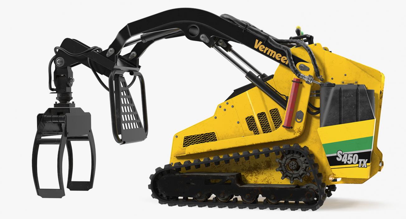 Vermeer S450TX Grapple Mini Skid Steer Dirty 3D model