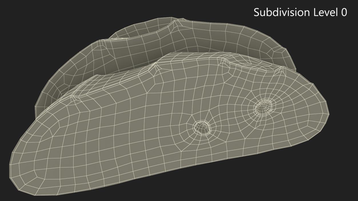 3D model Sliced Round Bread 2