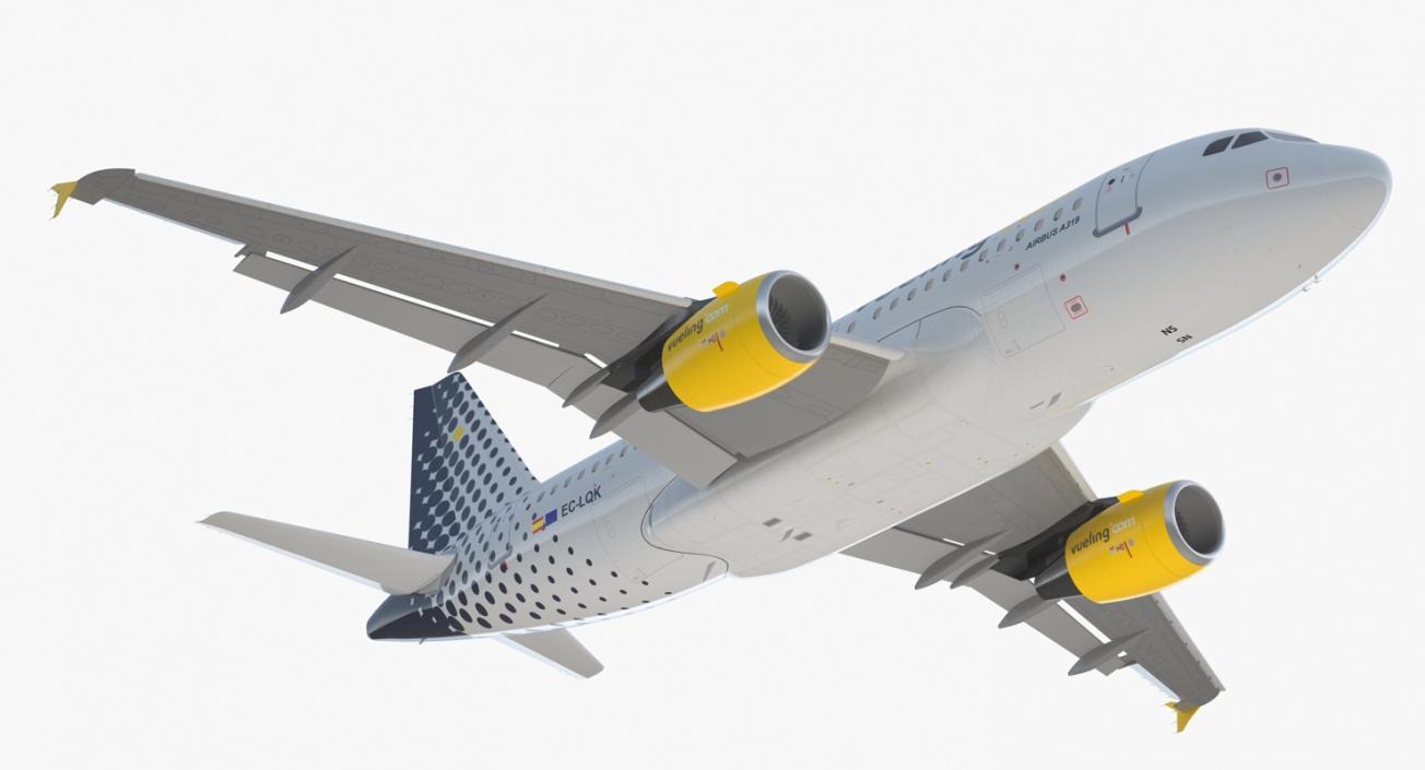 3D model Airbus A319 Vueling Airlines Rigged