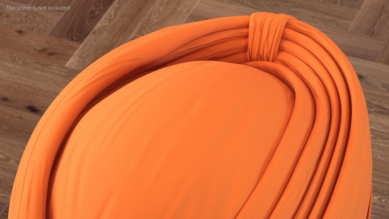 3D Turban Orange model