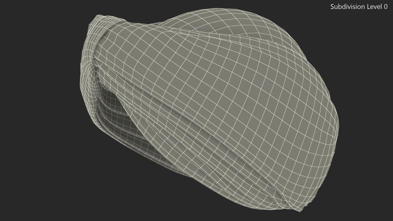 3D Turban Orange model