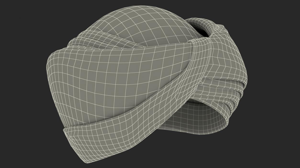 3D Turban Orange model