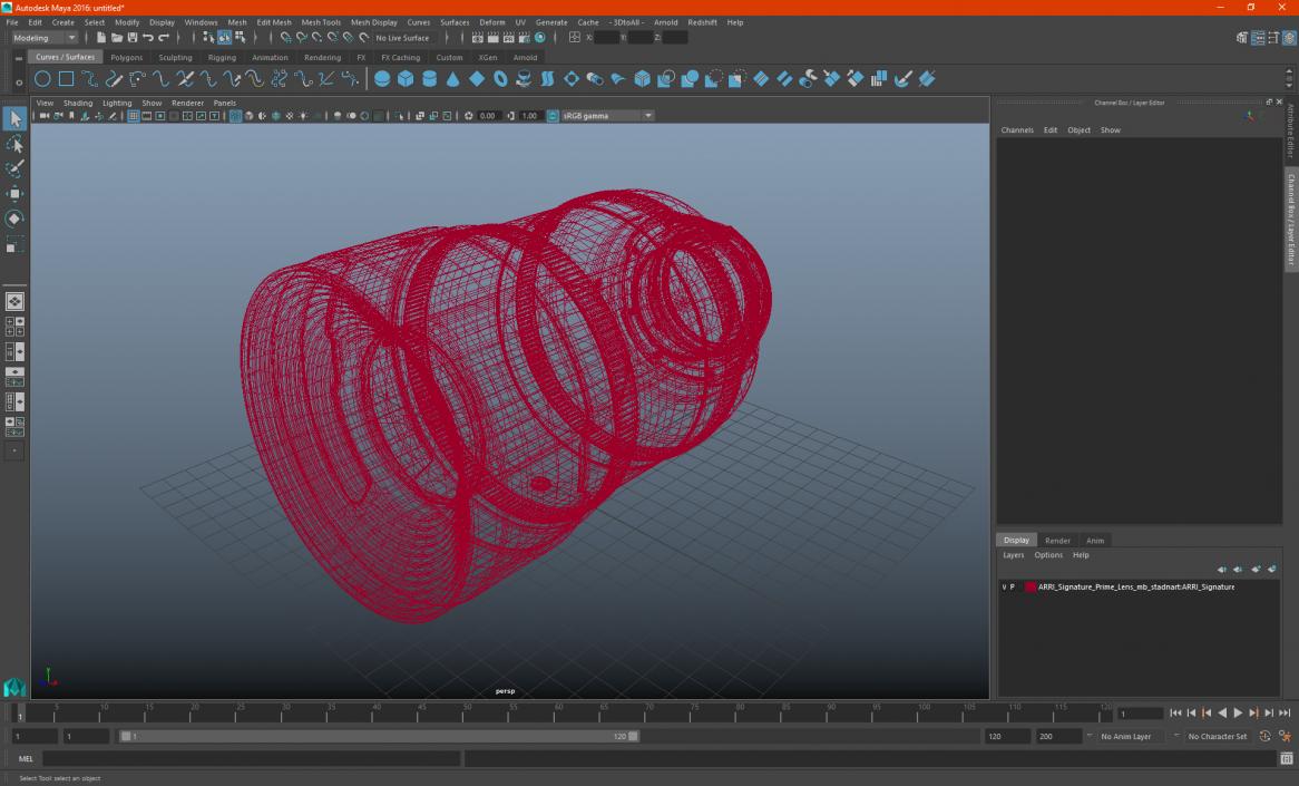 3D model ARRI Signature Prime Lens