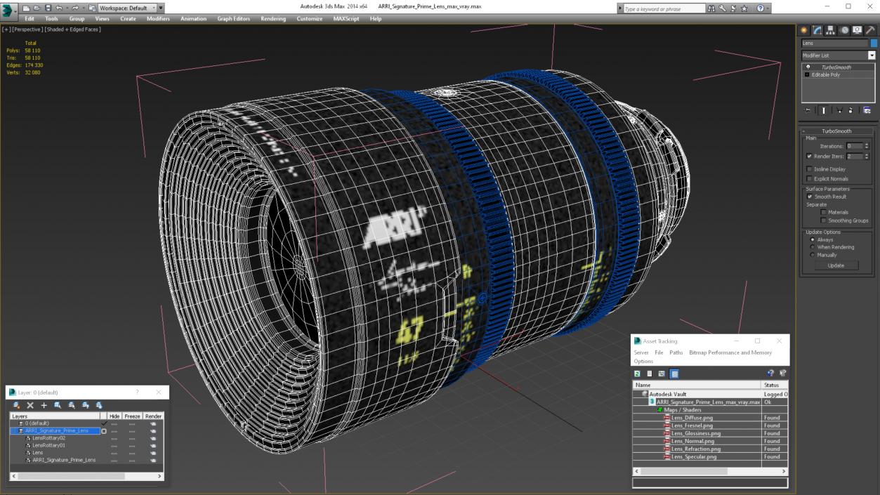 3D model ARRI Signature Prime Lens