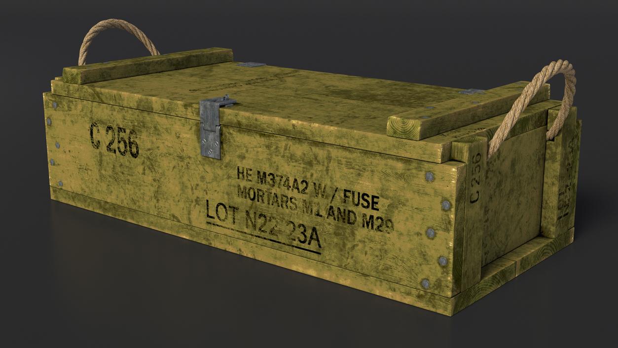 3D model Military Ammunition Crate