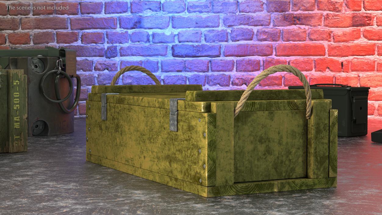 3D model Military Ammunition Crate