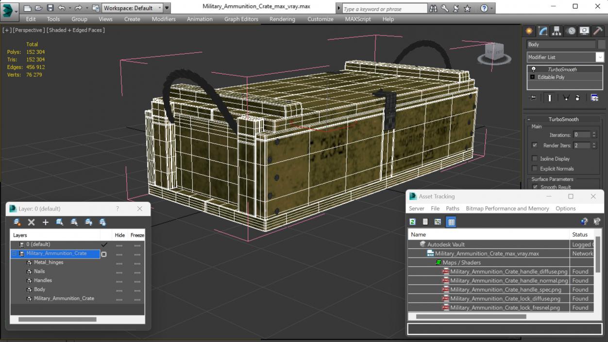 3D model Military Ammunition Crate