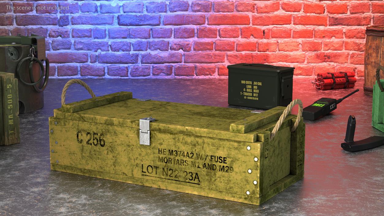 3D model Military Ammunition Crate