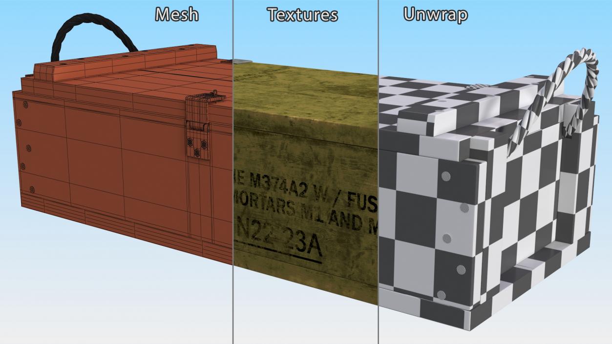 3D model Military Ammunition Crate