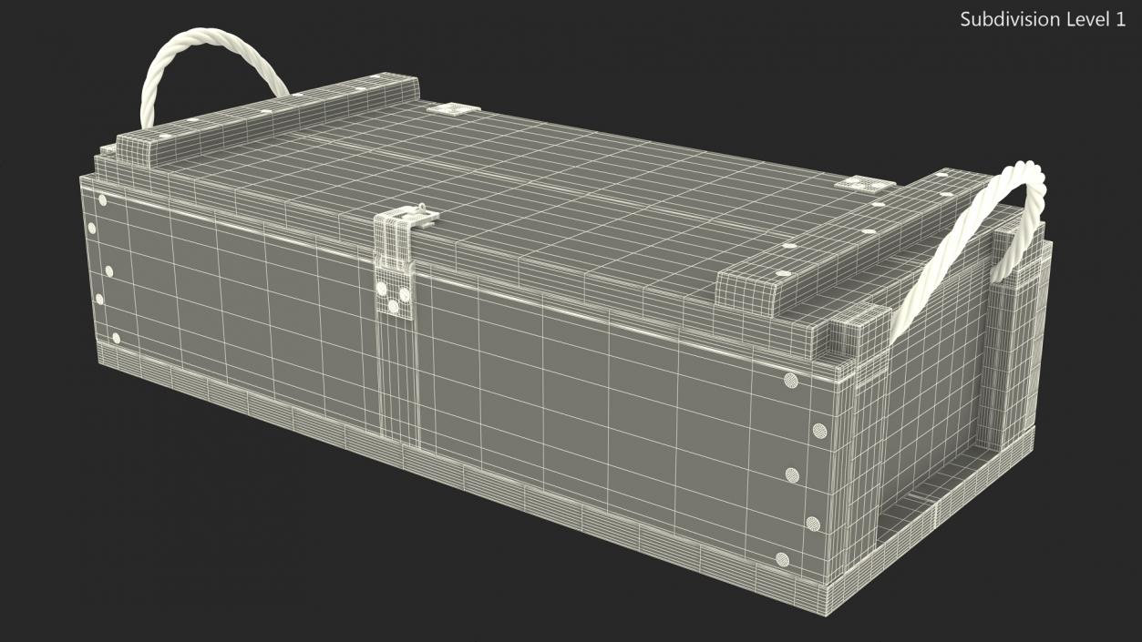 3D model Military Ammunition Crate