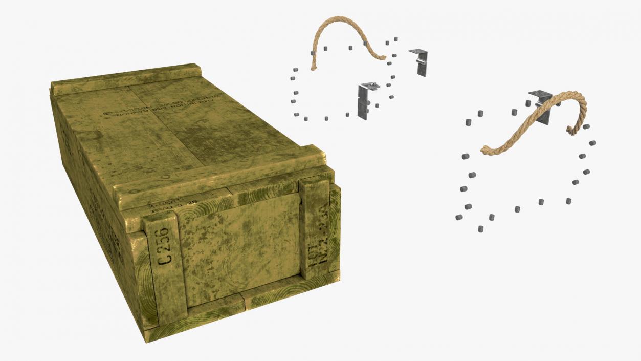 3D model Military Ammunition Crate