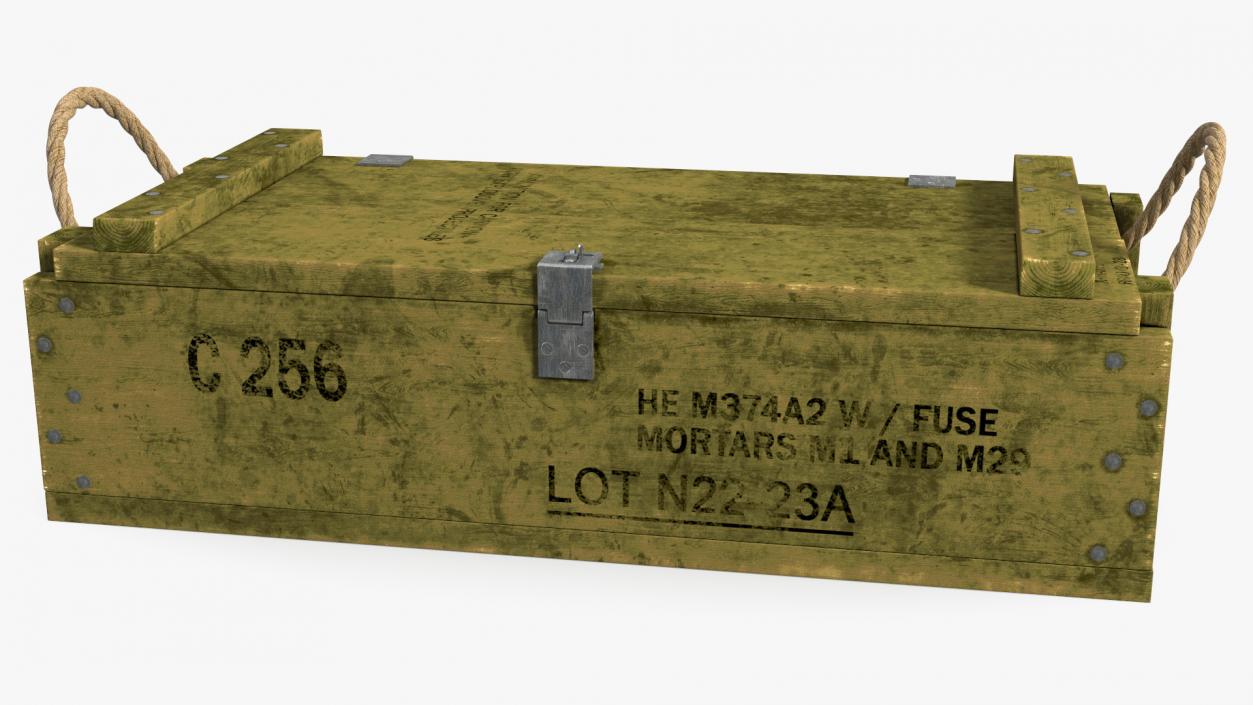 3D model Military Ammunition Crate