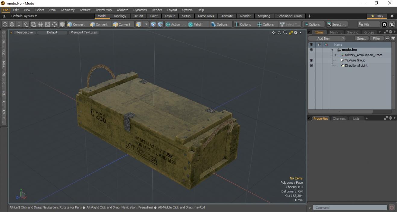 3D model Military Ammunition Crate