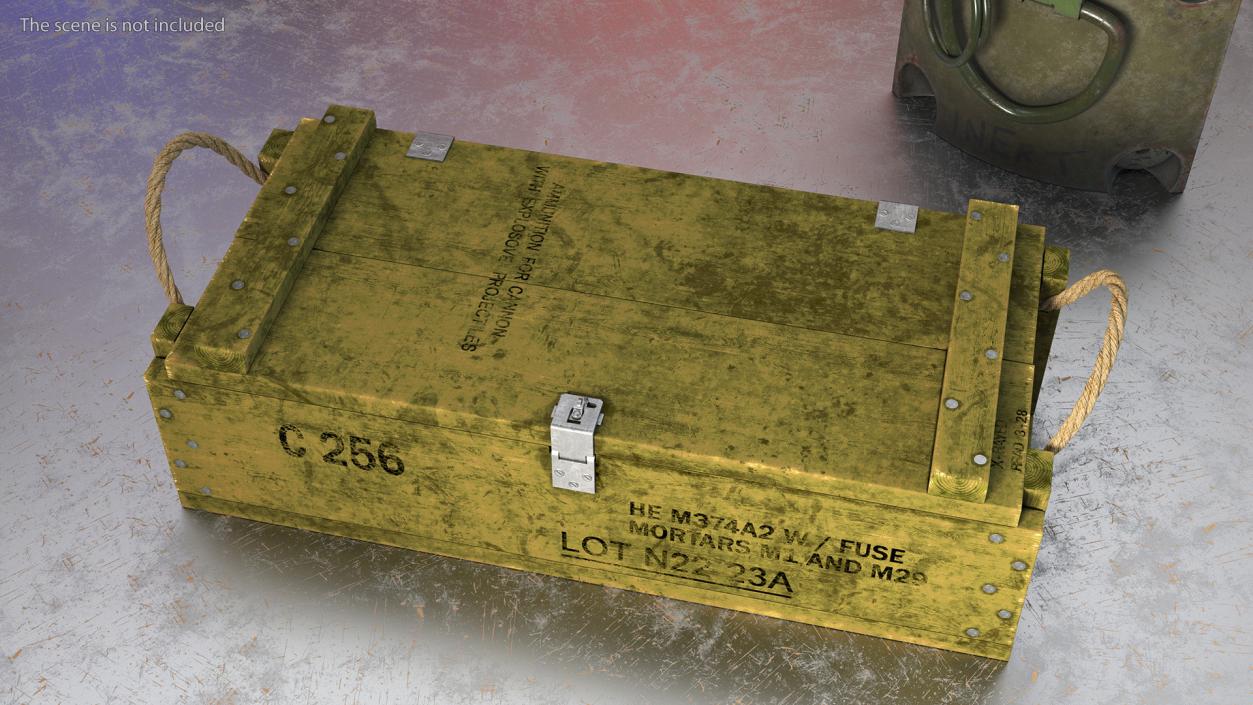 3D model Military Ammunition Crate