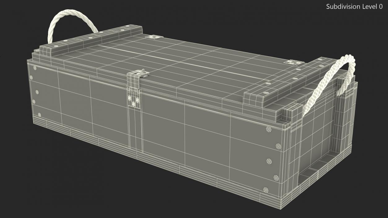 3D model Military Ammunition Crate