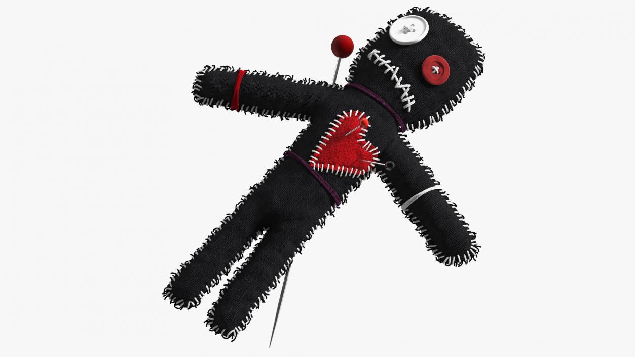 Voodoo Doll Black 3D