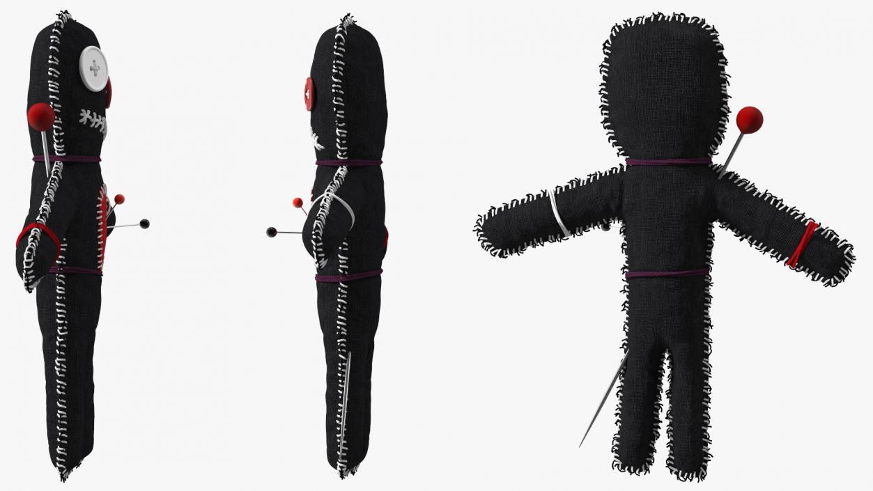 Voodoo Doll Black 3D