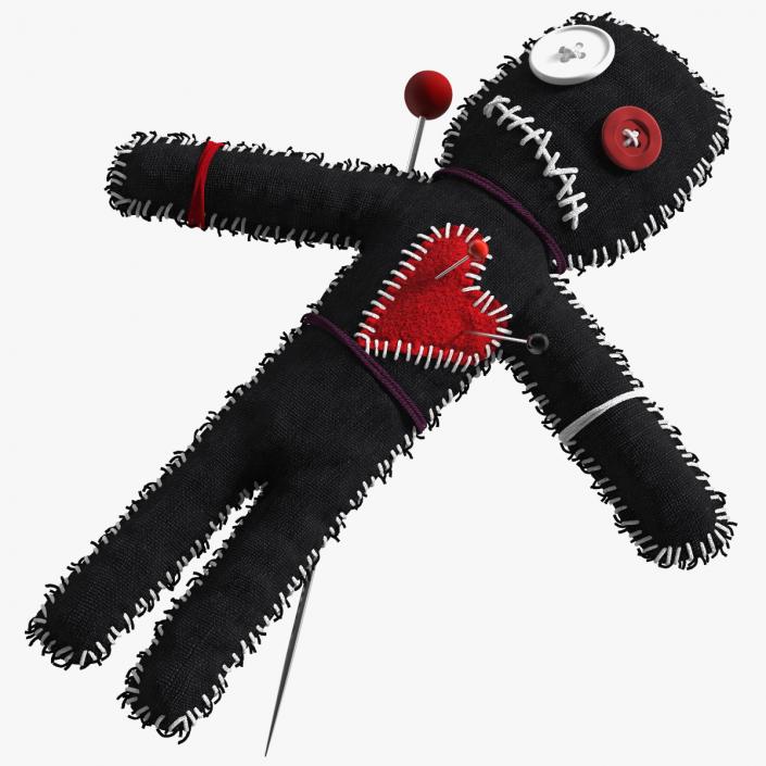 Voodoo Doll Black 3D