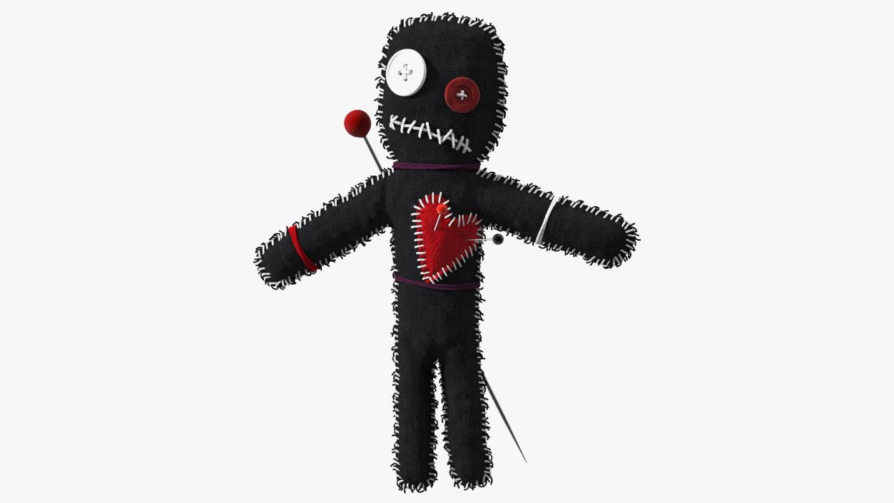 Voodoo Doll Black 3D