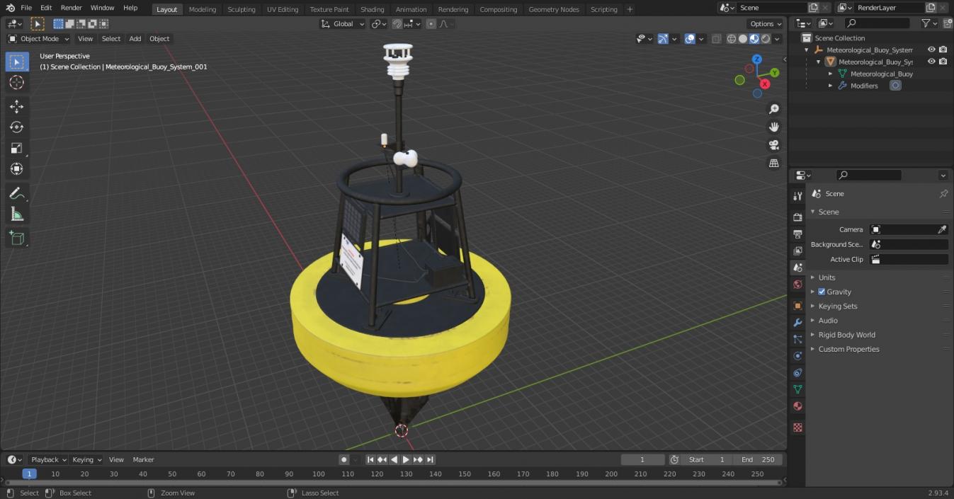 3D Meteorological Buoy System