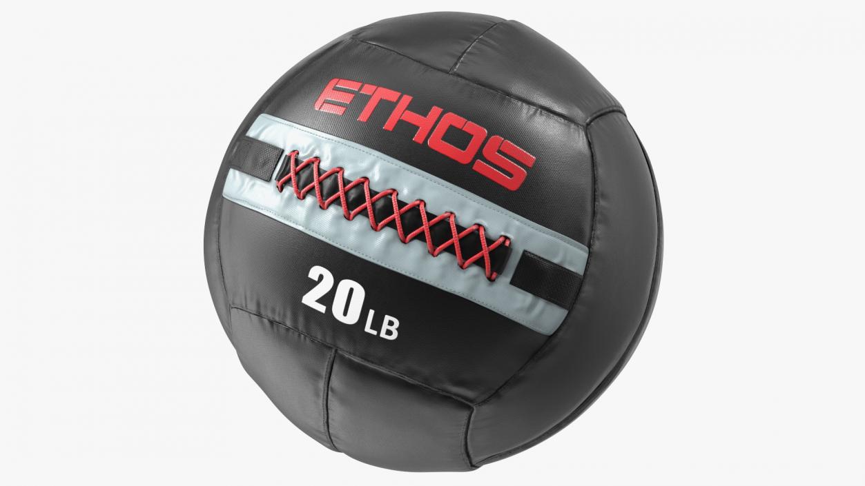 20 LB Fitness Medicine Ball 3D