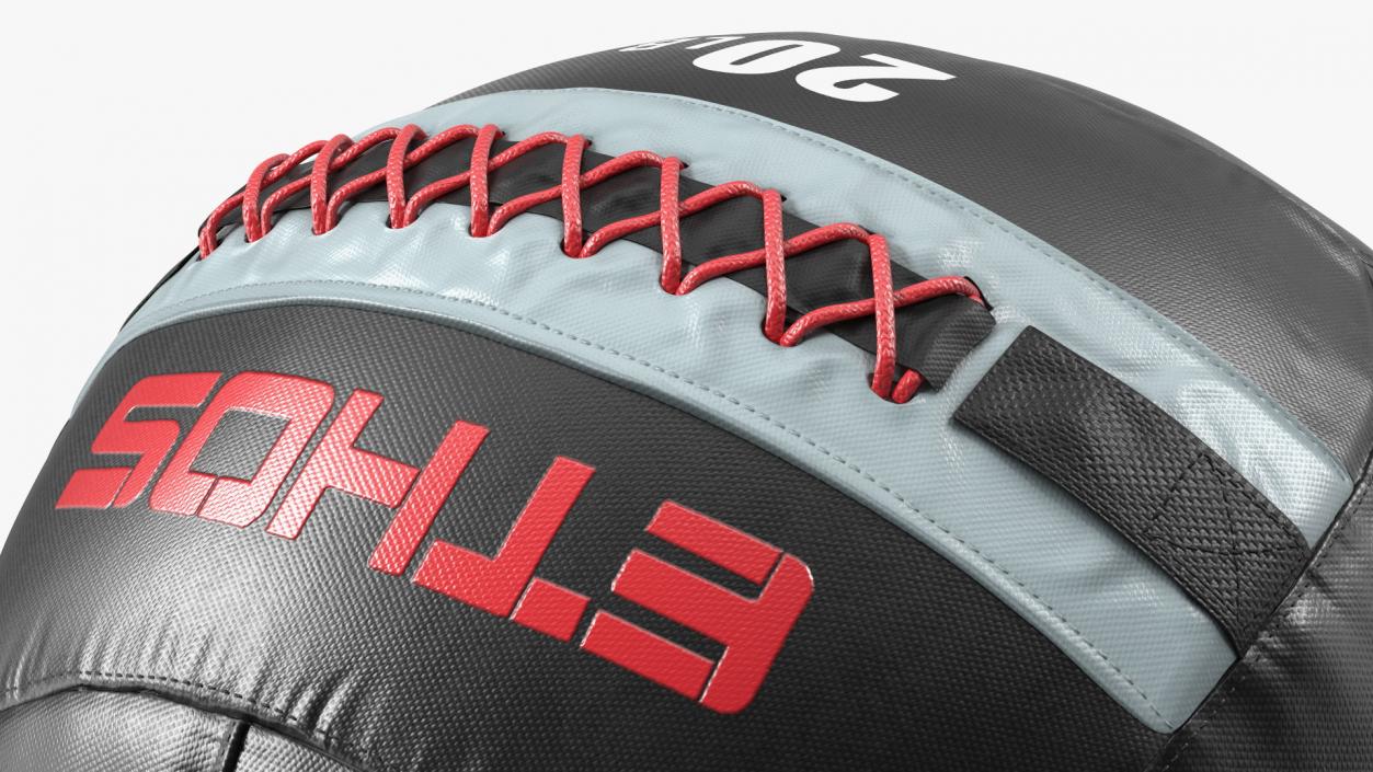 20 LB Fitness Medicine Ball 3D