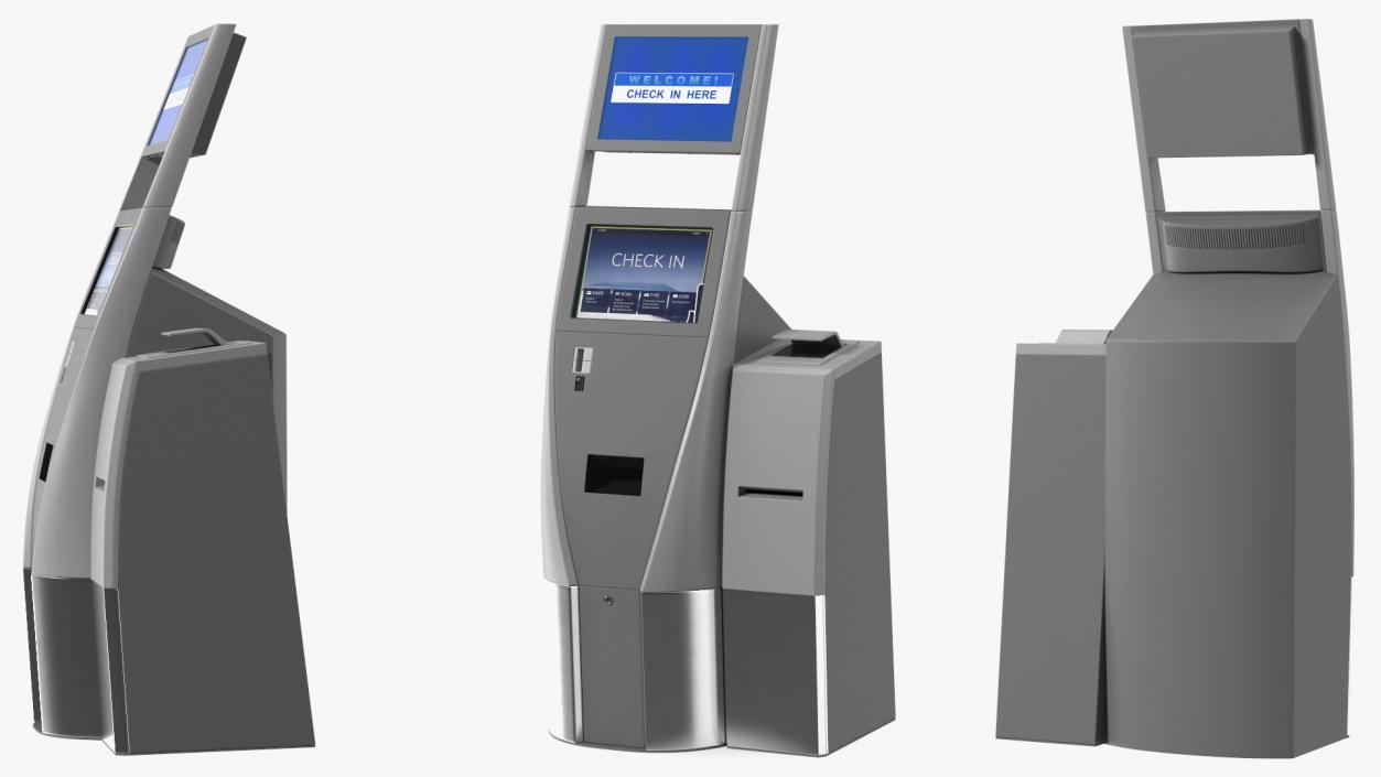 Self Check In Kiosk 3D model